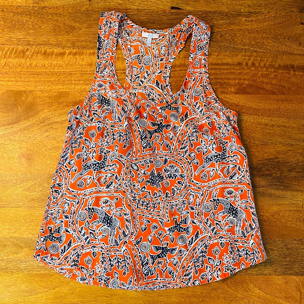 Joie silk racerback top